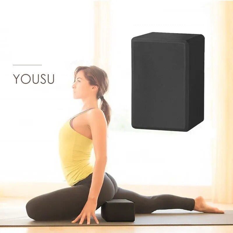 EVA Foam Yoga Block Props Brick Gym Pilates Yoga Column Back Exercise BodyBuilding Fitness Sport Workout Equipment for Home