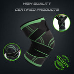 1PC Sports Fitness Knee Pads Men Pressurized Elastic Kneepad Support Bandage Fitness Gear Basketball Volleyball Brace Protector