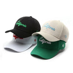 New Mens Baseball Cap 3d California Embroidery Dad Hat Green Snapback Caps Kpop Women Streetwear Sunhat Hip Hop Hats 여름모자 남성용