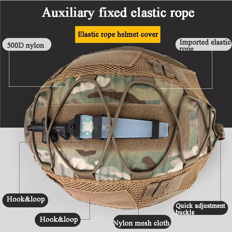 Revixun Tactical Helmet Cover for Fast Helmet Cover Multicam Ballistic Helmet Cover Tactical Military Accessories