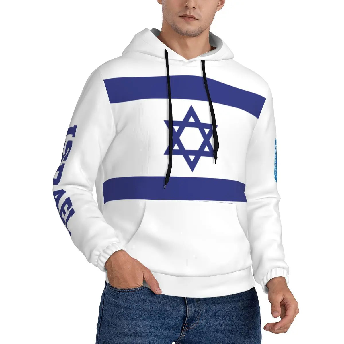 Israel IL 3D Country Flag Print Custom Name Number Men Sweatshirt Women Hip Hop Streetwear Tracksuit Clothing