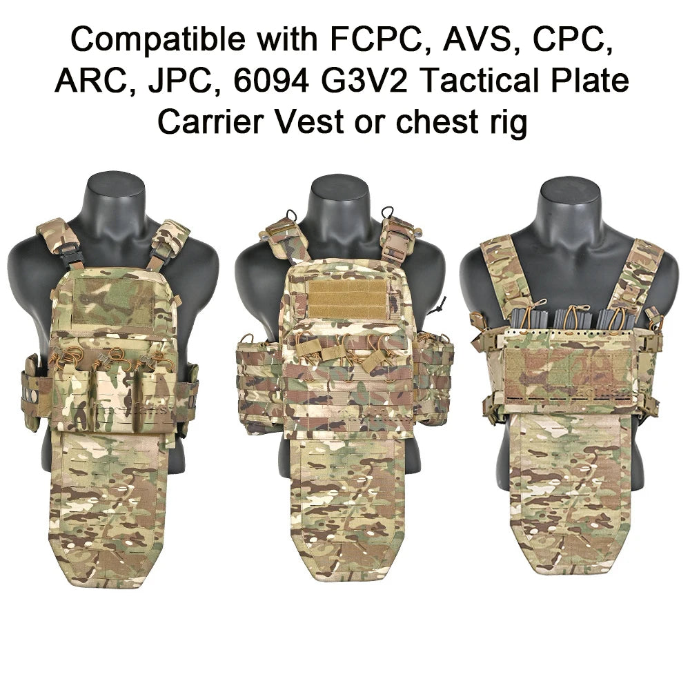 Tactical Groin Protection Lower Abdominal Platform Molle LAP Groin Bag Reproductive Organ Body Armor FCPC ARC AVS Hunting Vest