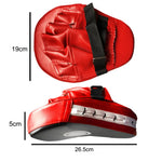 Curved Boxing Muay Thai Hand Target Sanda Training Thickened Earthquake-resistant Curved Baffle PU Leather 5-finger Hand Target