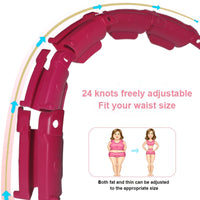 28 Smart Adjustable Sport Hoops Abdominal Thin Waist Exercise Detachable Hola Massage Fitness Hoop Gym Home Training Loss Weight