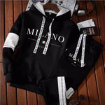 Men's Fashion Luxury Sweatshirt Tracksuit Sport Casual Hoodies+Sweatpants Sets Outfits Jogger Brand  Pullover Streetwear Suits