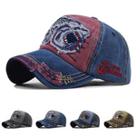 5 Colors Embroidered Shark Color Block Vintage Washed Cotton Baseball Cap Men Women Outdoor  여름모자 남성용