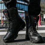 Tactical Boots Military Military Boot for Men Casual High Top Combat Boots Men Anti-Slip Army Work Safty Boots Motocycle Boots