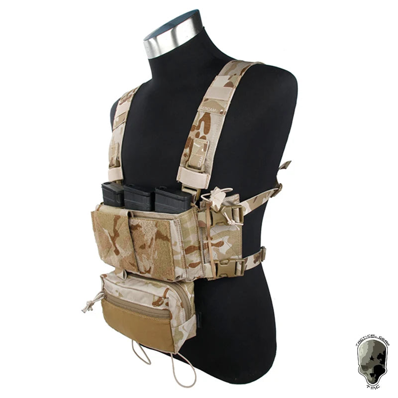 TMC Tactical Modular Chest Rig Micro Fight Chassis w/ 5.56 Mag Pouch Airsoft Hunting Vest Tactical Gear 3115