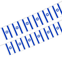 israel flag israel bunting flags 20pcs/set 14x21cm Pennant Israel String Banner Buntings Festival Party Holiday flag