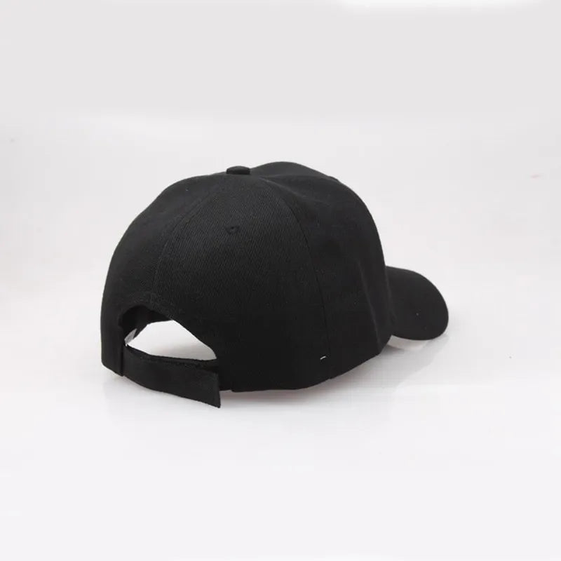 Black Cap Solid Color Baseball Cap Snapback Caps Casquette Hats Fitted Casual Gorras Hip Hop Dad Hats Men Women Unisex