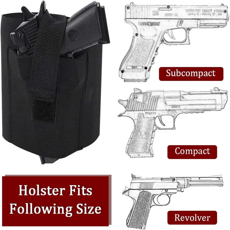 Universal Ankle Leg Holster Handgun Pouch Pistol Carry Case Concealed Carry Gun Holster Right Left Leg Strap Gun Outdoor Gear