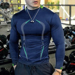 Oversized Gym t Shirt For Men Quick Drying Sport Fitness Shirts Long Sleeve Bodybuilding Top Compression Running t Shirt Gymwear