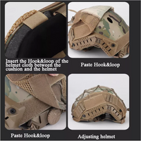 Revixun Tactical Helmet Cover for Fast Helmet Cover Multicam Ballistic Helmet Cover Tactical Military Accessories