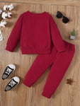 Kids Boy 1-6 Years Fashion Cool Boy Clothing Set Long Sleeves Letter Printed Top Pants Spring Autumn Little Boy Sporty Outfit