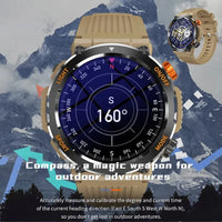 2023 New Compass Watch For Men Smart Watch Sports Fitness Watches IP67 Waterproof Smartwatch Men Bluetooth Call Health Monitor