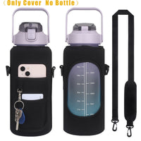 2L Water Bottle Cover Insulator Sleeve Bag Tumbler Bottle Case Bag With Strap Portable For Camping Outdoor Sports Drinkware Bag