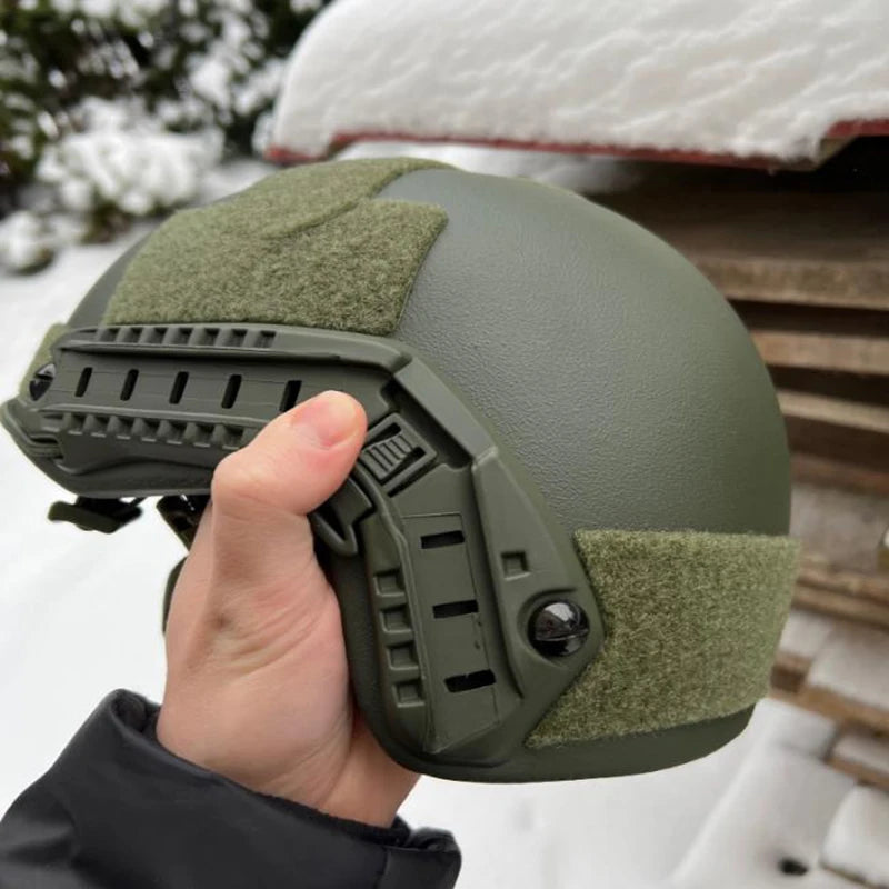 Ballistic ACH High Cut Tactical Helmet PE High Quality Ballistic Helmet NIJ IIIA FAST Wendy's Suspension Pad Ballistic Helmet