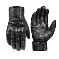 Real Leather Motorcycle Gloves Waterproof Windproof Winter Warm Riding Gloves Touch Operate Full Finger Gloves Fist Palm Protect