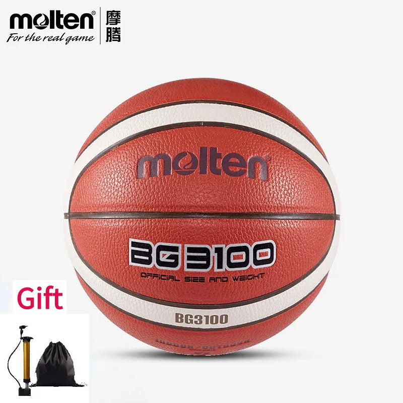 2023 Molten Basketball Size 7/6/5/4 High Quality Men Women PU Material Outdoor Indoor Child Balls Training Match Wear-Resistant