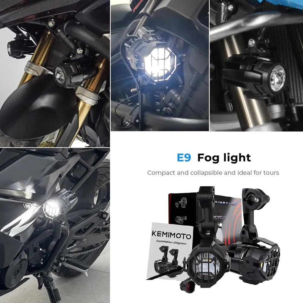 R1200GS 40W Motorcycle LED Fog Lights Auxiliary Assembliy For BMW R1200GS F850GS F750GS F 850GS 750GS 1250GS GS LC Adventure