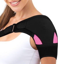 Adjustable Massage Shoulder Brace Breathable Sport Shoulder Brace Can Put Pressure Pad Neoprene Pain Ice Pack Compression Sleeve