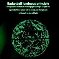 Reflective Glow Basketball Size 5 7 Outdoor Street Cool Balls Glowing Luminous Basketballs Child Youth Adults Balls Free Gift