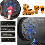 Electronic Boxing Training Target Wall Mounted Punching Pad LED Light Bluetooth-Compatible for Boxing/Agility Reaction Exercise