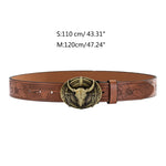 Oval Buckle Belt Men Women Unisex Western Cowboy Belt Fashion Teenager Waistband Drop Shipping