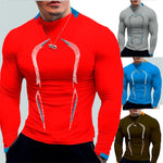 Oversized Gym t Shirt For Men Quick Drying Sport Fitness Shirts Long Sleeve Bodybuilding Top Compression Running t Shirt Gymwear