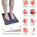 Remote Controlled EMS Foot Massage Pad for Pain Relief Foot Acupoint Massage Electric Current Stimulation Neck and Back Patch