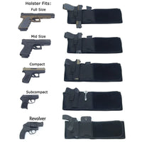 Tactical Belt Holster Military Pistol Holsters Elastic Wide Belt Outdoor Hunting Portable Hidden Gun Holster Universal Glock