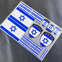 National Flag Sticker Waterproof Reflective Car Universal Decal for Israel