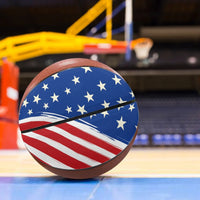 Flag Pattern Basketball Custom Size 7/5 PU Leather Outdoor Indoor Game Training Fans Men and Women Youth Sports Basketball