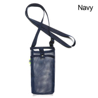 Portable Sport Water Bottle Cover Mesh Cup Sleeve Pouch With Strap Mobile Phone Bag Visible Bag Outdoor Camping Accessories