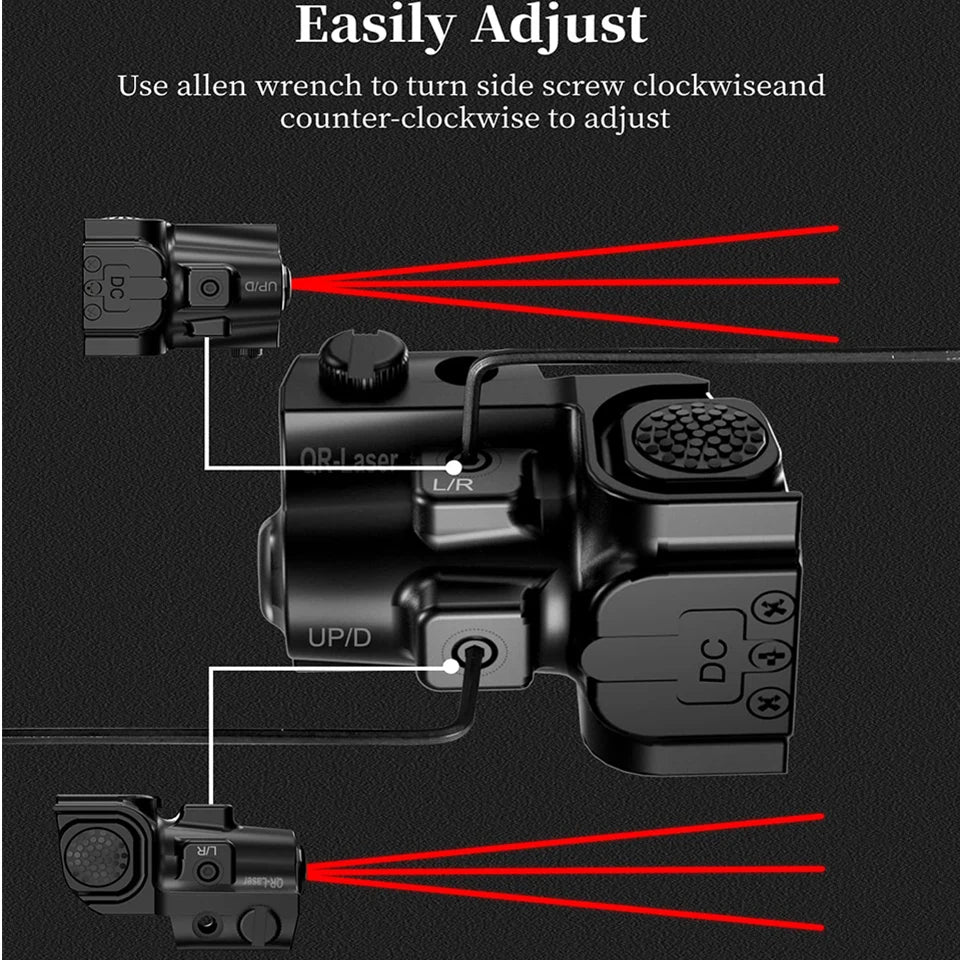 Red Dot Sight Laser Weapon Laser Sight for Gun  Picatinny Rail Rechargeable Laser for Airsoft Pistol Guns,Glock 19 Accessories