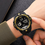 SKMEI 2123 Japan Digital Movement Stopwatch Sports Watches Mens Date Alarm Clock Casual Back Light Display Waterproof Wristwatch