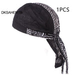 2022 Quick Dry Cotton Pirate Hat Adjustable Cancer Chemo Cap For Men Women Breathable Outdoor Sport Bandana Cycling Headscarf