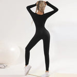 Women's tracksuit Yoga Set Yoga Jumpsuits One Piece Workout Long Sleeve Rompers Sportswear Gym Set Workout Clothes for Women