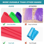 Yoga Pilates Resistance Band Long Training Stretch Bands for Physical Therapy Lower Body home Strength Elastic Exercise Bands