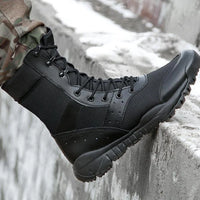 Military boots men PLA Work Shoes Light Men Combat Army Boots Waterproof Lace Up Tactical Boot Fashion Mesh Motorcycle Boots