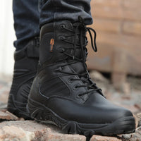 Winter Autumn Men Military Boots Quality Special Force Tactical Desert Combat Ankle Boats Army Work Shoes Leather Snow Boots