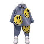 2023 Spring Autumn Children Clothes Boys Suit Denim Cartoon coat+ Jeans Pants 2Pcs/Set Infant Casual Outfits Kids Sportswear