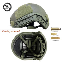 UHMWPE Fast High Shear Ballistic Helmet, NIJ, Level IIIA, Tactical, Bulletproof