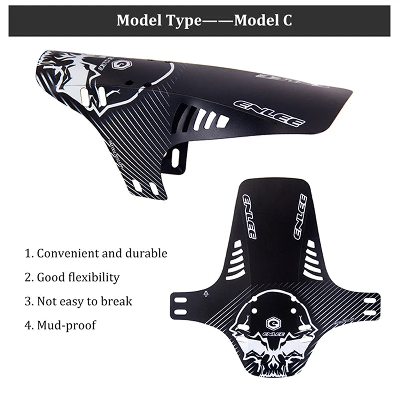 ENLEE Bike Fenders גלגל צמיג קדמי/אחורי אוניברסלי מגן בוץ Mtb Bike Road Wings Mud Guard רכיבה על אופניים פגוש אופניים