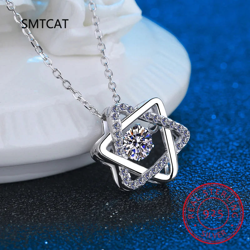 Jewish Magen Star of David Sterling 925 Silver Necklace Women Men Israel Judaica Hebrew Jewelry Hanukkah Pendants