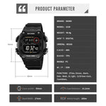 SKMEI Back Light Dightal Countdown Sport Watches Mens Fashion 5Bar Waterproof Stopwatch Wristwatch Alarm montre homme 2126