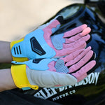 Motorcycle Gloves Touch Screen Men Women MTB Bike Gloves Running Fitness Gym Riding Motorcycle Bicycle Gloves Macaron Color