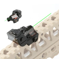 Tactical Pistol Mini Green/Blue Hunting Laser Sight Aiming Pointer Under-Hanging Laser Sight Adjustable L/R U/D Fit 20mm Rail