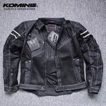 KOMINE JK006 Jacket Spring Breathable Denim Mesh Racing Ride High-performance Drop Resistance Clothing Motorcycle Jacket