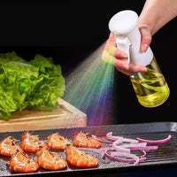 1PC 300ML Olive Oil Spray Bottle Kitchen, Soy Sauce Vinegar Seasoning Container Dispenser for Camping BBQ Roasting Cooking Salad